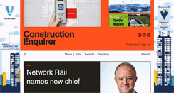 Desktop Screenshot of constructionenquirer.com