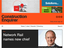 Tablet Screenshot of constructionenquirer.com